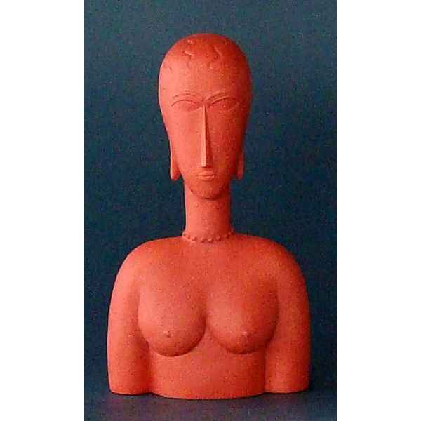Figurine art mouseion modigliani red bust  mo14 3dMouseion