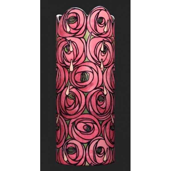 Vase silhouette d'apres l'uvre de mackintosh, roses 3dMouseion -SDA44