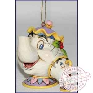 Mrs potts & chip hanging ornament  Figurines Disney Collection -A21431 -1