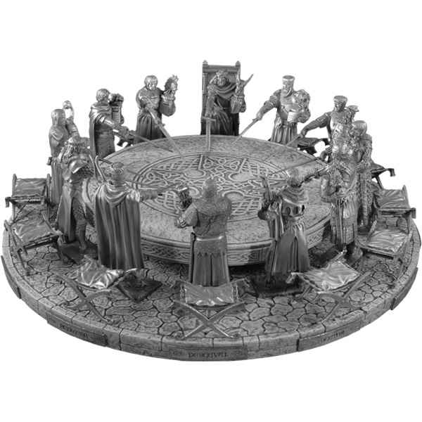 Figurines etains Les 12 chevaliers de la table ronde -VETR