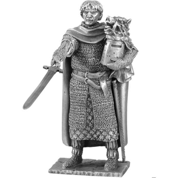 Figurines etains Chevalier de la table ronde galaad et siege -TR004