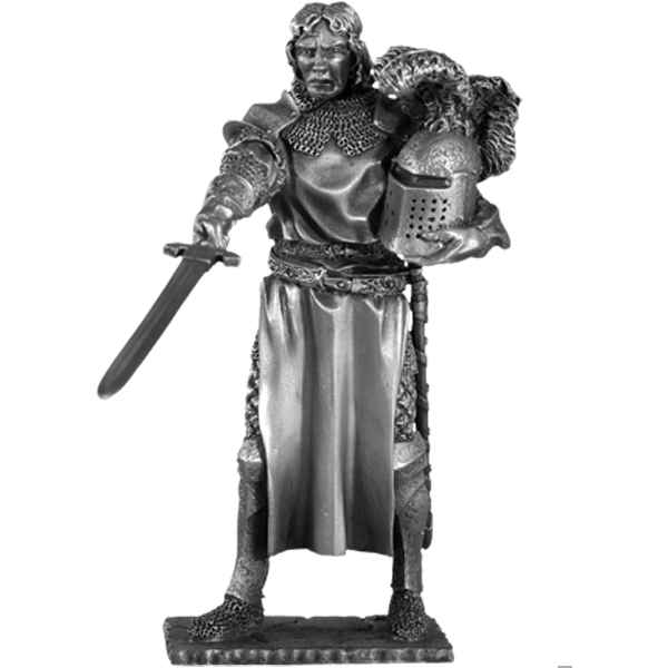 Figurines etains Chevalier de la table ronde Tristan et siege -TR006