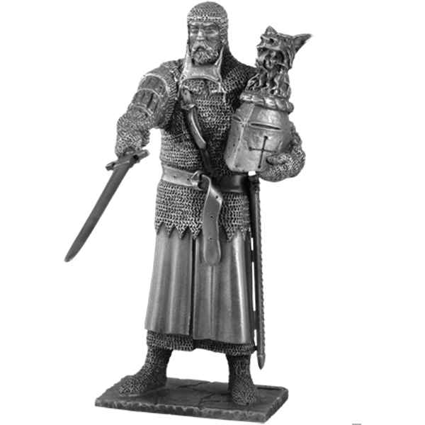 Figurines etains Chevalier de la table ronde Perceval et siege -TR008