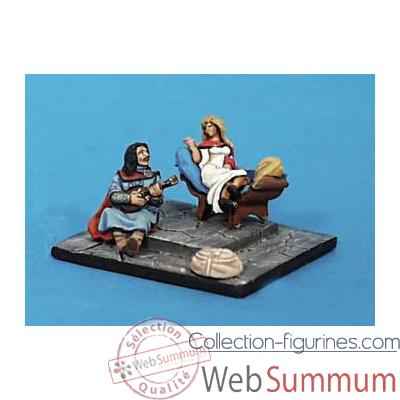 Figurine - Kit a peindre Demoiselle et troubadour - CA-014