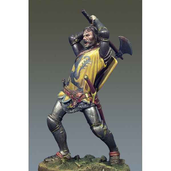 Figurine - Chevalier au combat I  Crecy en 1346 - SM-F48