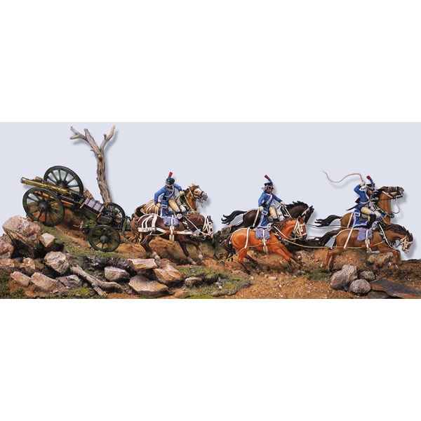 Figurine - Kit a peindre Train d\'artillerie de ligne de l\'armee de Napoleon - S7-S02