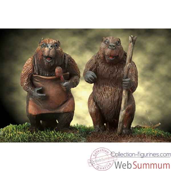 Figurine - Mr. and Mrs. Beaver - NARNIA-06