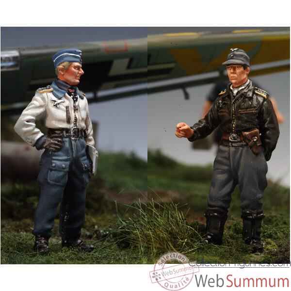 Figurine - Kit  peindre Piloto Stuka y Artillero - SW-12