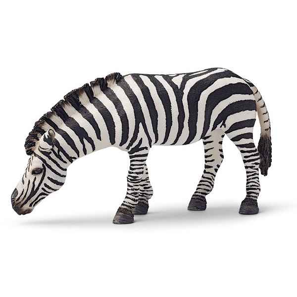 Figurine Schleich Afrique Zebre broutant -14609