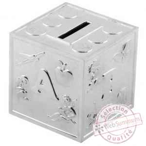Tirelire cube arg 016291