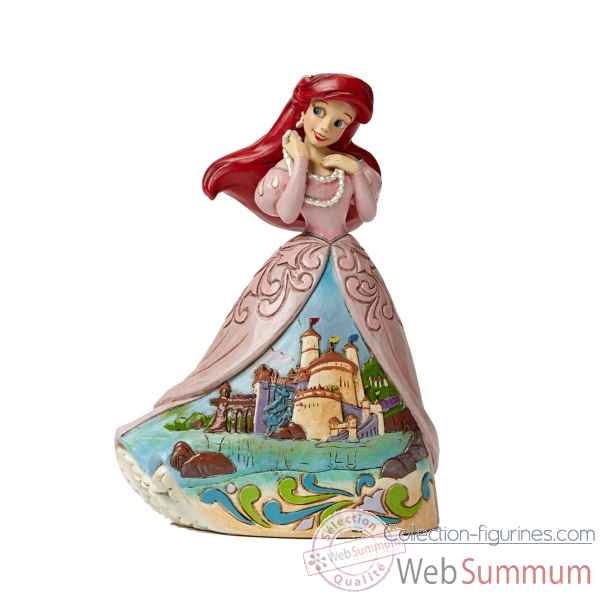 Statuette Ariel en robe chateau Figurines Disney Collection -4045241