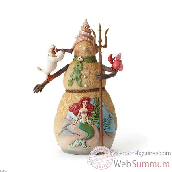 Statuette Bonhomme de neige et ariel Figurines Disney Collection -4046021