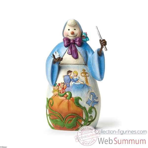 Statuette Bonhomme de neige et cendrillon Figurines Disney Collection -4046022