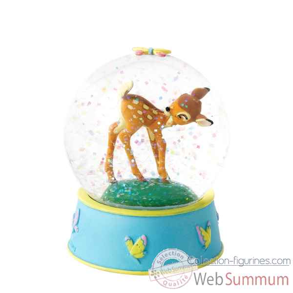 Curious et playful boule a neige bambi Figurines Disney Collection -A27026