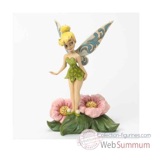 Flower fairy fee clochette standing on flower Figurines Disney Collection -4037505