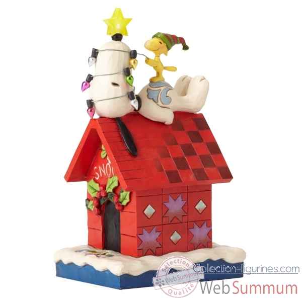 Statuette Merry et bright - snoopy et woodstock Figurines Disney Collection -4052719