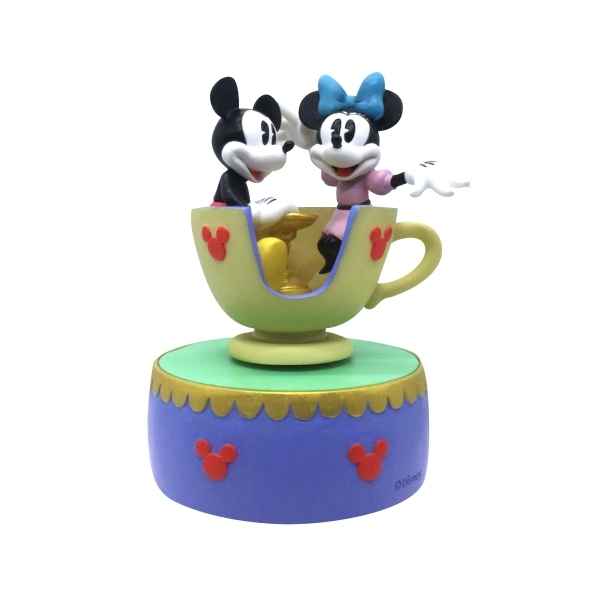 Statuette Mickey et minnie mouse teacup musical Figurines Disney Collection -A28350 -1
