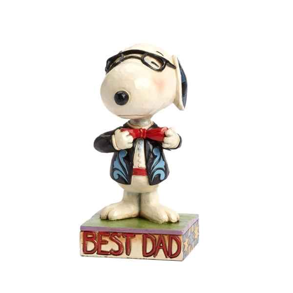 Statuette Snoopy - best dad Figurines Disney Collection -4043615 -1