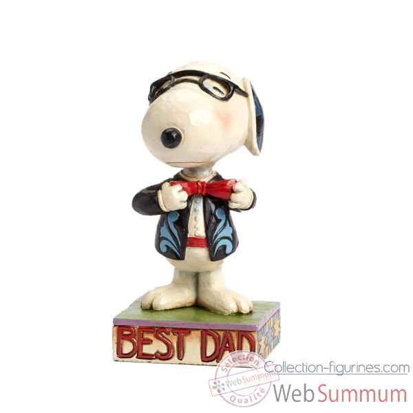 Statuette Snoopy - best dad Figurines Disney Collection -4043615
