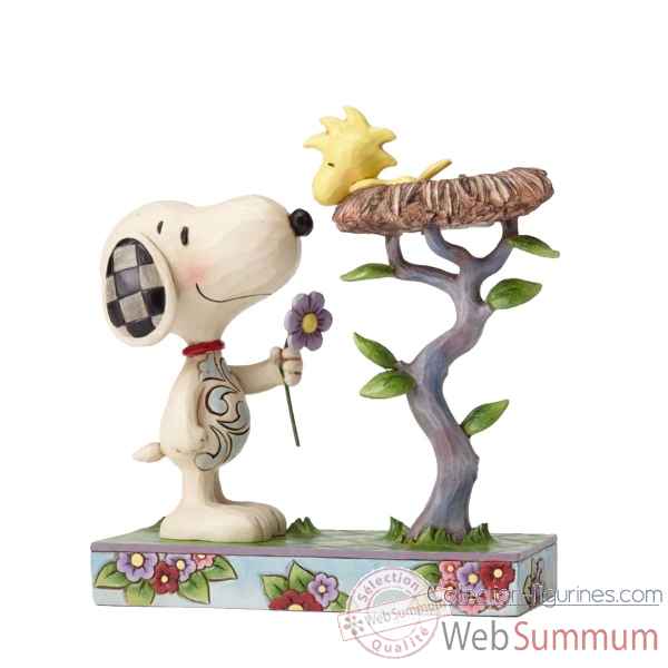 Statuette Snoopy et woodstock in nest Figurines Disney Collection -4054079
