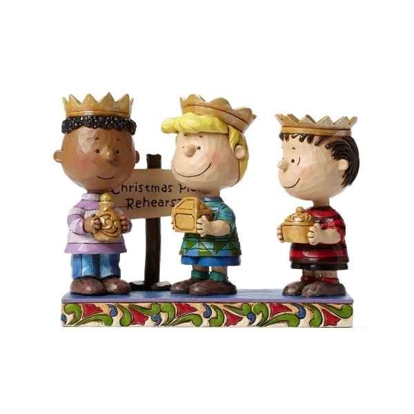 Statuette Snoopy - 3 wise men (franklyn, schroeder et linus) Figurines Disney Collection -4045874 -1