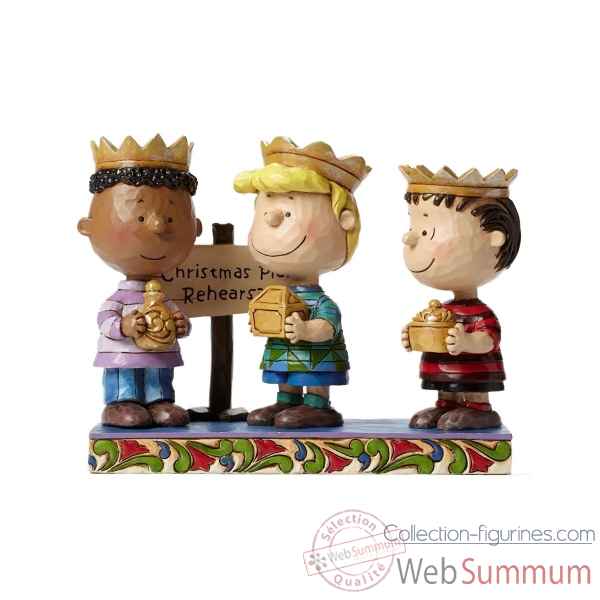 Statuette Snoopy - 3 wise men (franklyn, schroeder et linus) Figurines Disney Collection -4045874