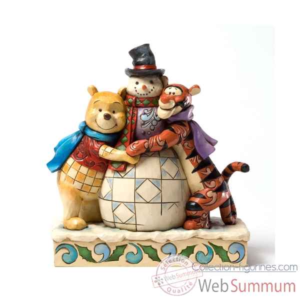 Winter hugs winnie the pooh & tigger Figurines Disney Collection -4033265