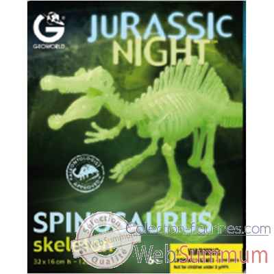 Gw jurassic night - spinosaurus phosphorescent - 32cm Geoworld -CL286K