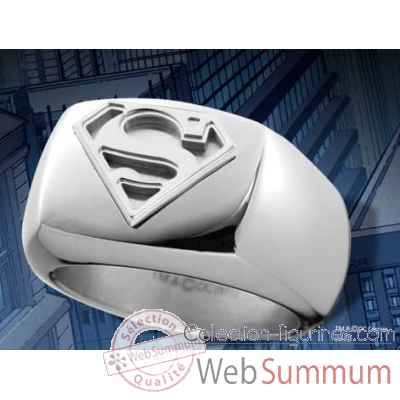 Chevaliere superman en acier Noble Collection -NNXT8314