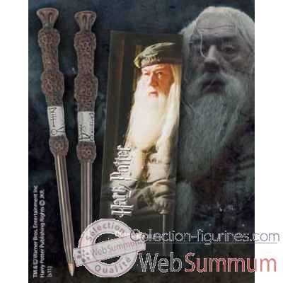 Stylo baguette & marque-page dumbledore Noble Collection -NN8632