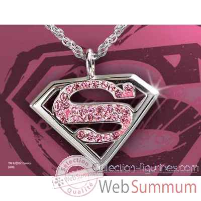 Supergirl - pendentif cristal rose Noble Collection -NN4022