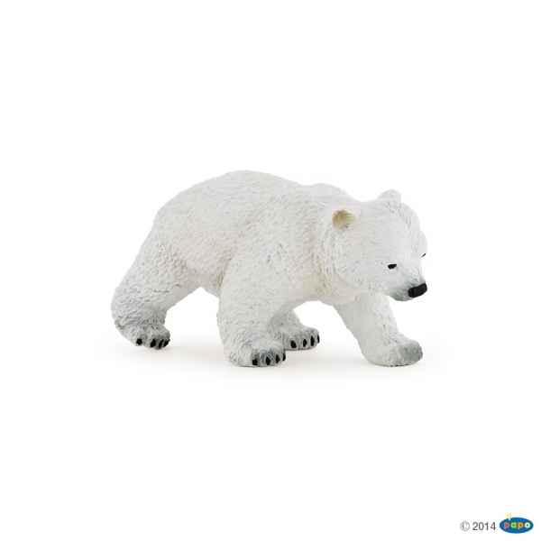 Figurine Bebe ours polaire marchant Papo -50145