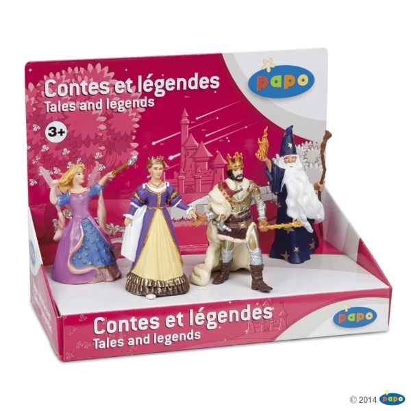Figurine Boite presentoir contes & legendes 2 (4 fig.) Papo -80501