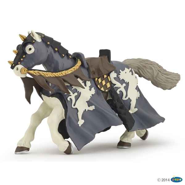 Figurine Cheval du chevalier noir a la hache Papo -39776