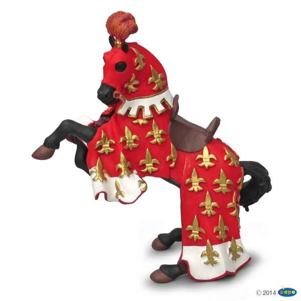 Figurine Cheval du prince philippe rouge Papo -39257