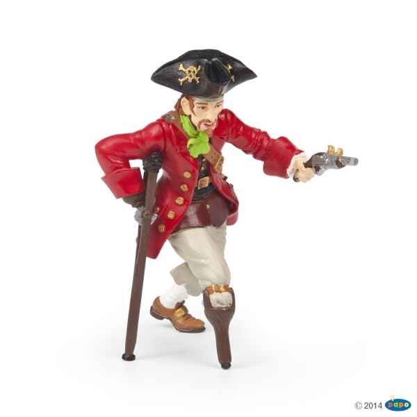 Figurine Pirate jambe de bois au pistolet Papo -39467