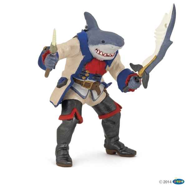 Figurine Pirate mutant requin Papo -39460