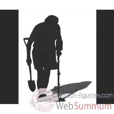 Figurine silhouette ombre detecteur de metaux -SF04