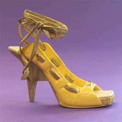 Figurine chaussure miniature collection just the right shoe wooden wedge wrap) - rs26040
