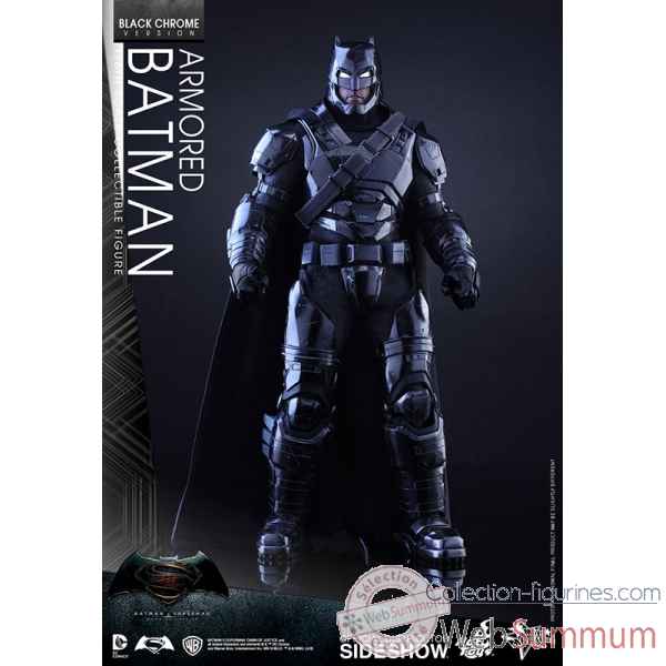 Figurine batman en armure black chrome version echelle 1/6 -SSHOT902671