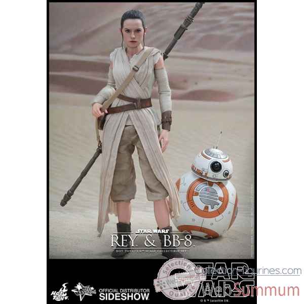 Star wars le reveil de la force: figurine rey & bb-8 echelle 1/6 -SSHOT902612