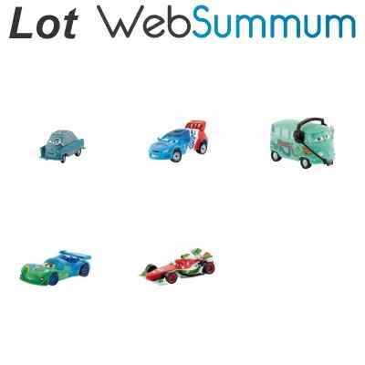 Lot 5 figurines Cars Bullyland -LWS-188