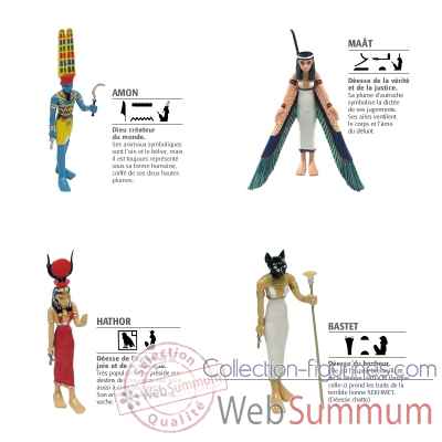 Lot 4 Figurines d\'Egypte Plastoy -LWS-126
