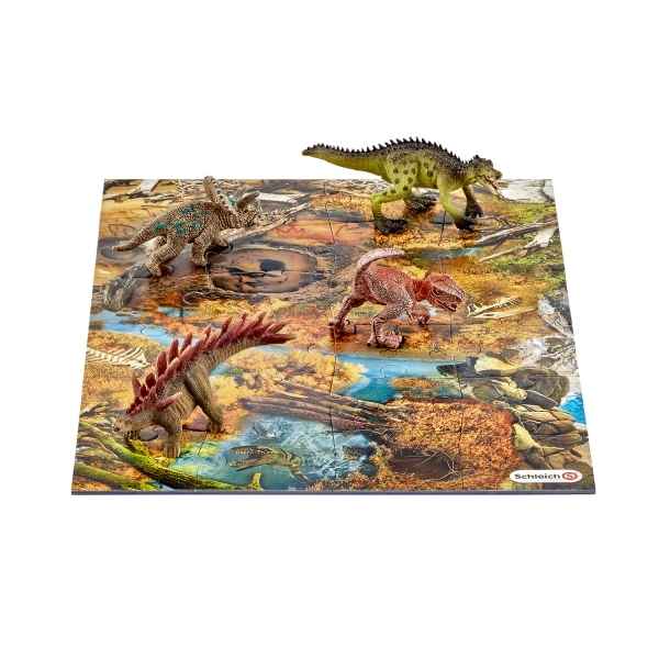 Mini-dinosaures avec puzzle marcage schleich -42331