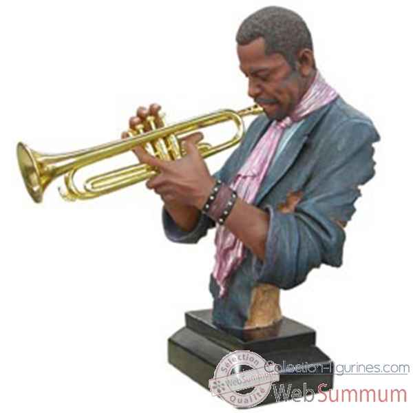 Buste rsine trompette Statue Musicien -Y10ZP-522