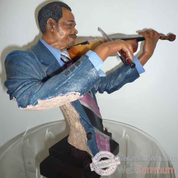 Figurine resine violon Statue Musicien -Y20ZP-1534