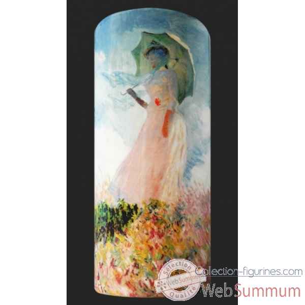 Vase silhouettes d\'art, d\'apres l\'oeuvre Femme a lombrelle de Monet SDA38