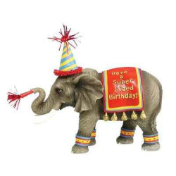 Figurine Eléphant Happy Birthday  -HP16926