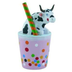 Animaux de la ferme Cow parade -taipei 2009, artiste tsai, chieh-hsin - ji, ling-yu - bubble milk tea-47780