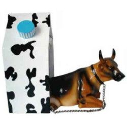 Animaux de la ferme Petite vache Cowguard CowParade résine taille S